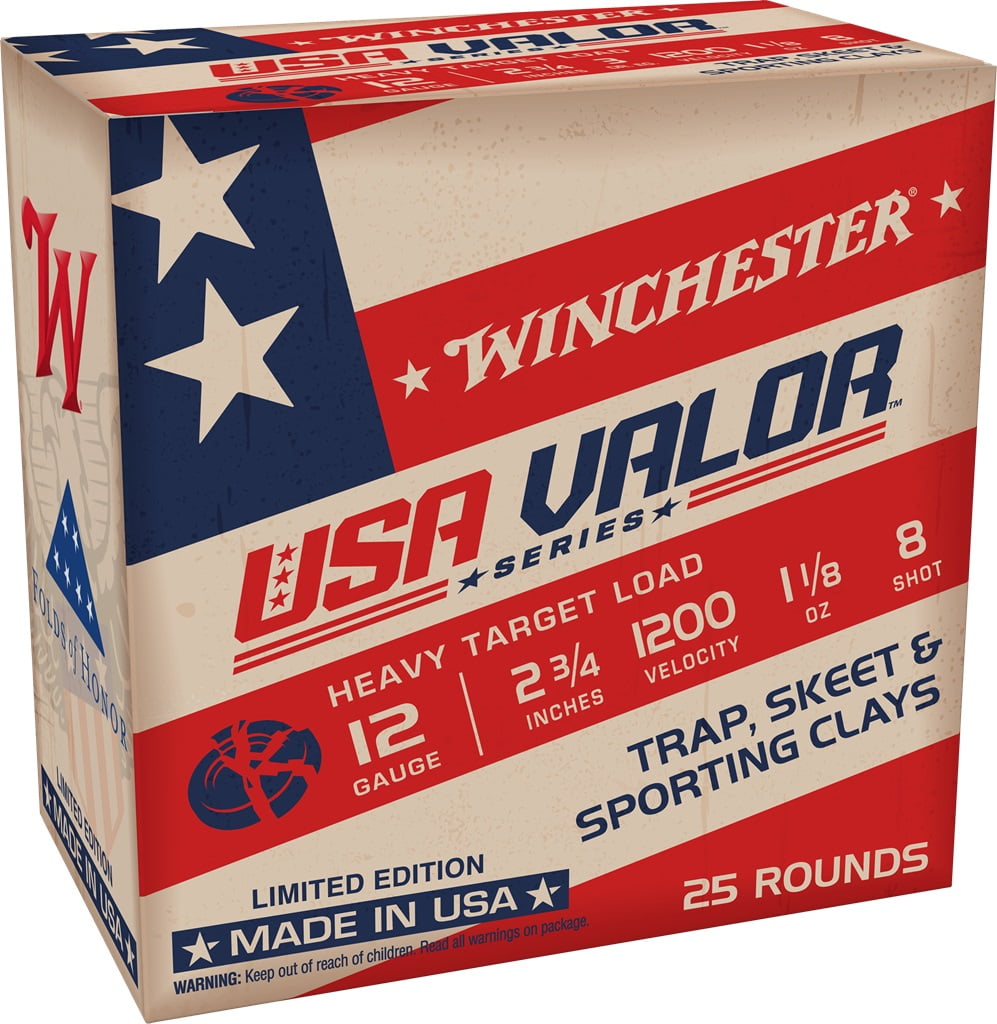 Winchester WINCHESTER AMMO 12Ga RE 2-3/4 LS 1-1/8 8 USA Valor 25rd