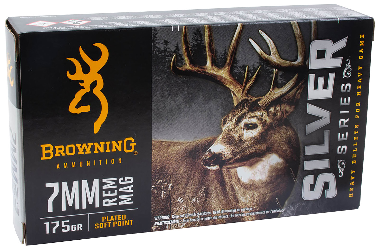 Browning BROWNING AMMO 7mm Rem Mag Silver Series SP 175Gr 20rd