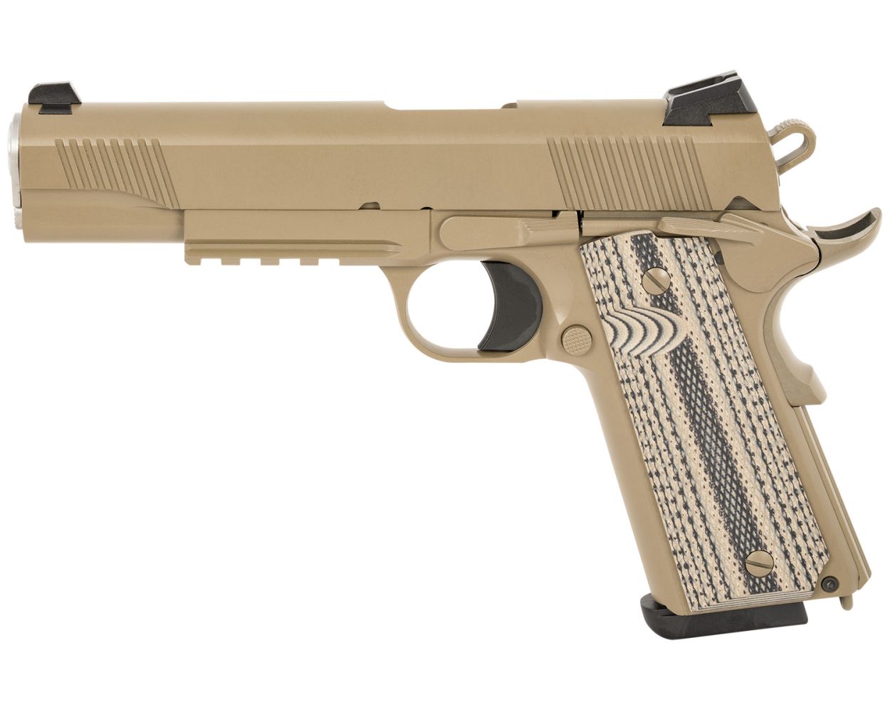 Tisas 1911 Raider, 45 ACP, 5.00″ Barrel, 8+1 Rds, Flat Dark Earth Cerakote – 723551442852