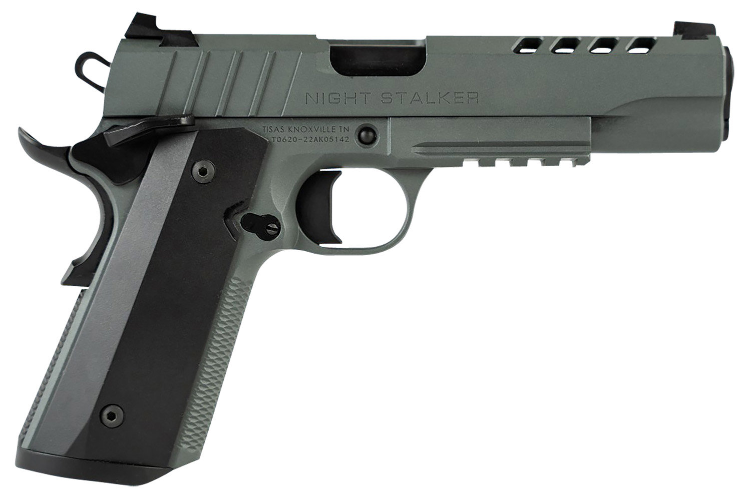 TISAS 1911 Night Stalker 45ACP 5" 8rd Pistol | Platinum Grey