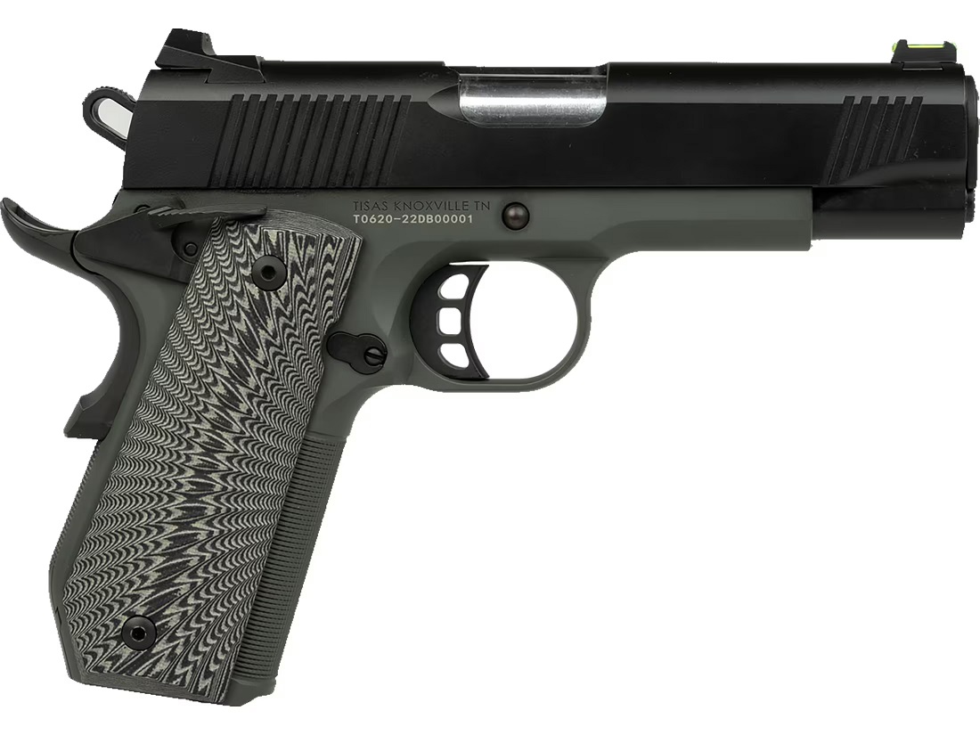 TISAS 1911 C10 Yukon 10MM 4.25" 8rd Pistol - Black | Grey w/ G10 Grips