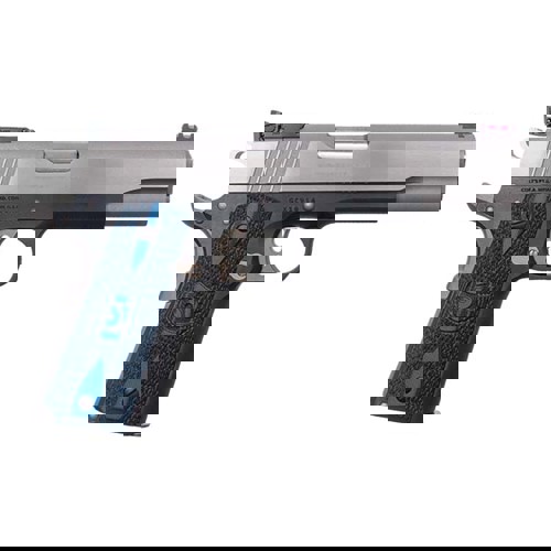 COLT Gold Cup Lite 1911 45ACP 5 71 Pistol  TwoTone w Blue G10 Grips