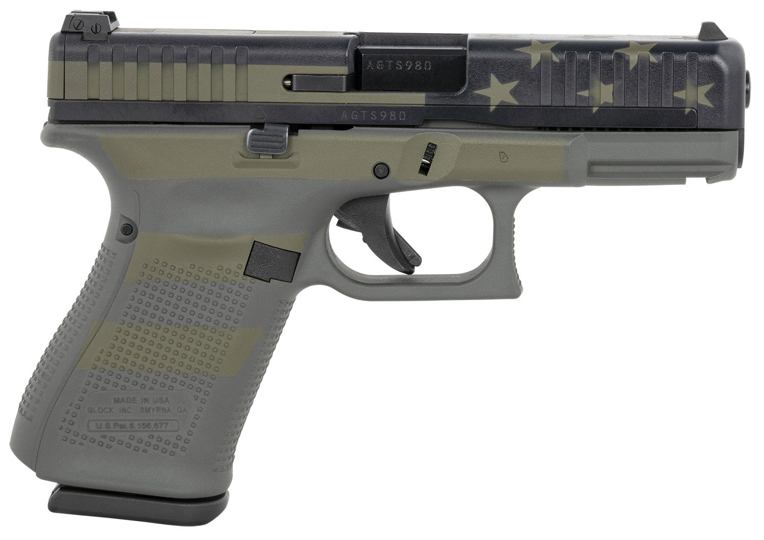 Glock GLOCK G44 22LR 4.02 10rd Pistol - Operator Flag Cerakote