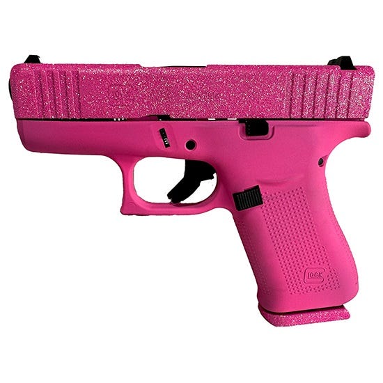 Glock GLOCK G43X 9mm 3.4" 10rd - Pink Glitter