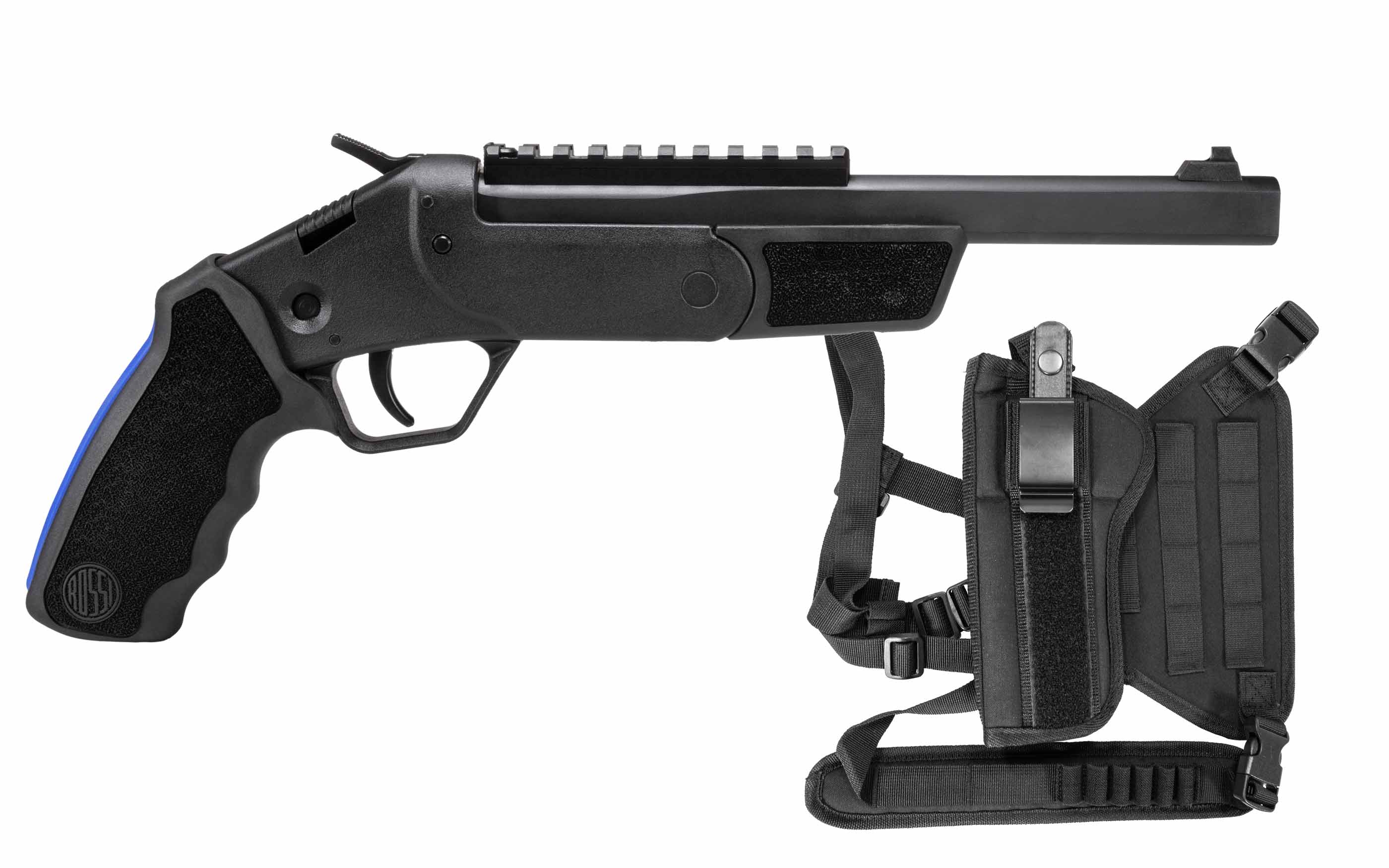 ROSSI Brawler 410 Gauge / 45 LC 9" Break Open Single Shot w/ Chest Rig & Holster Kit | Black