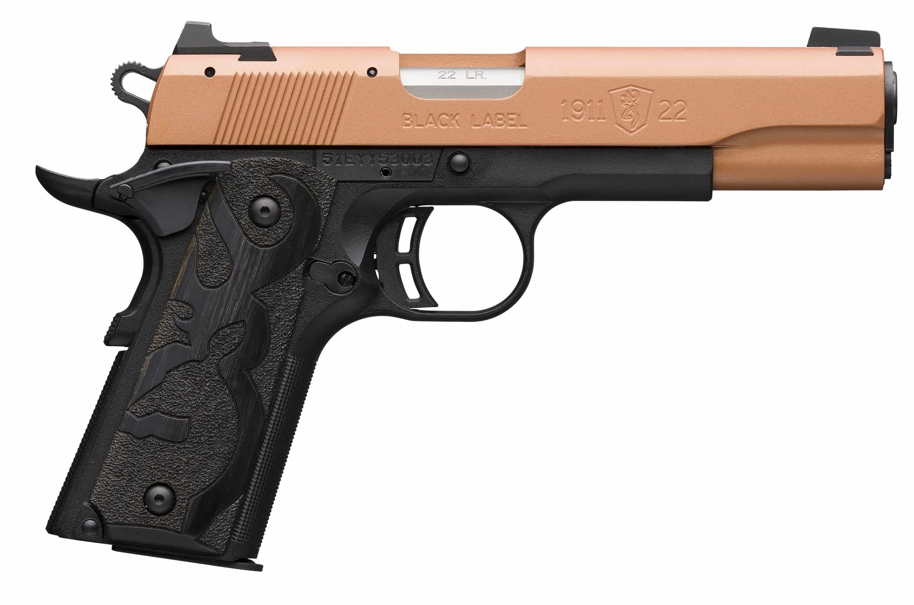 BROWNING 1911-22 Black Label Full Size 22LR 4.25" 10rd - Copper