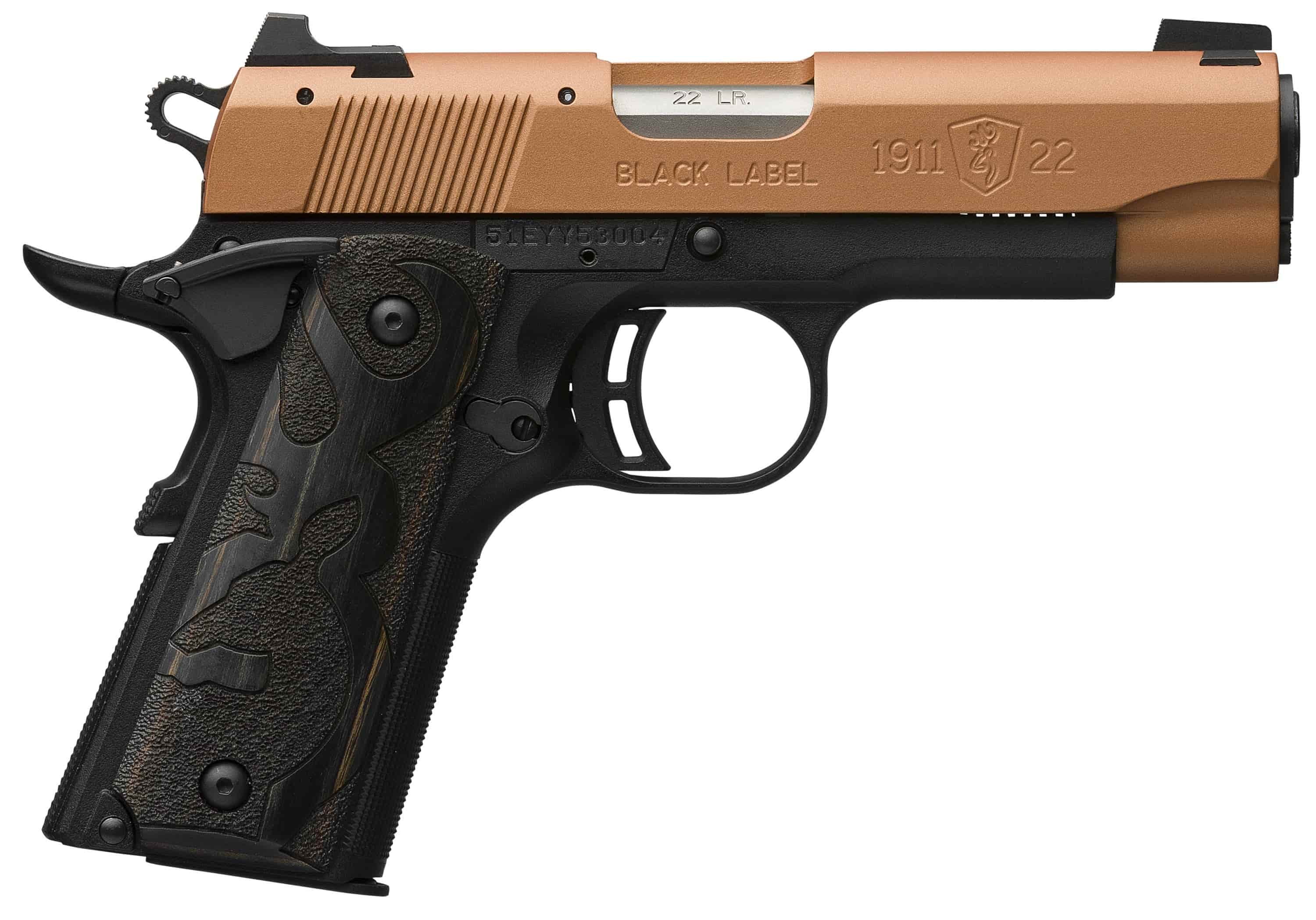 BROWNING 1911-22 Black Label Compact 22 LR 3.6" 10rd - Copper