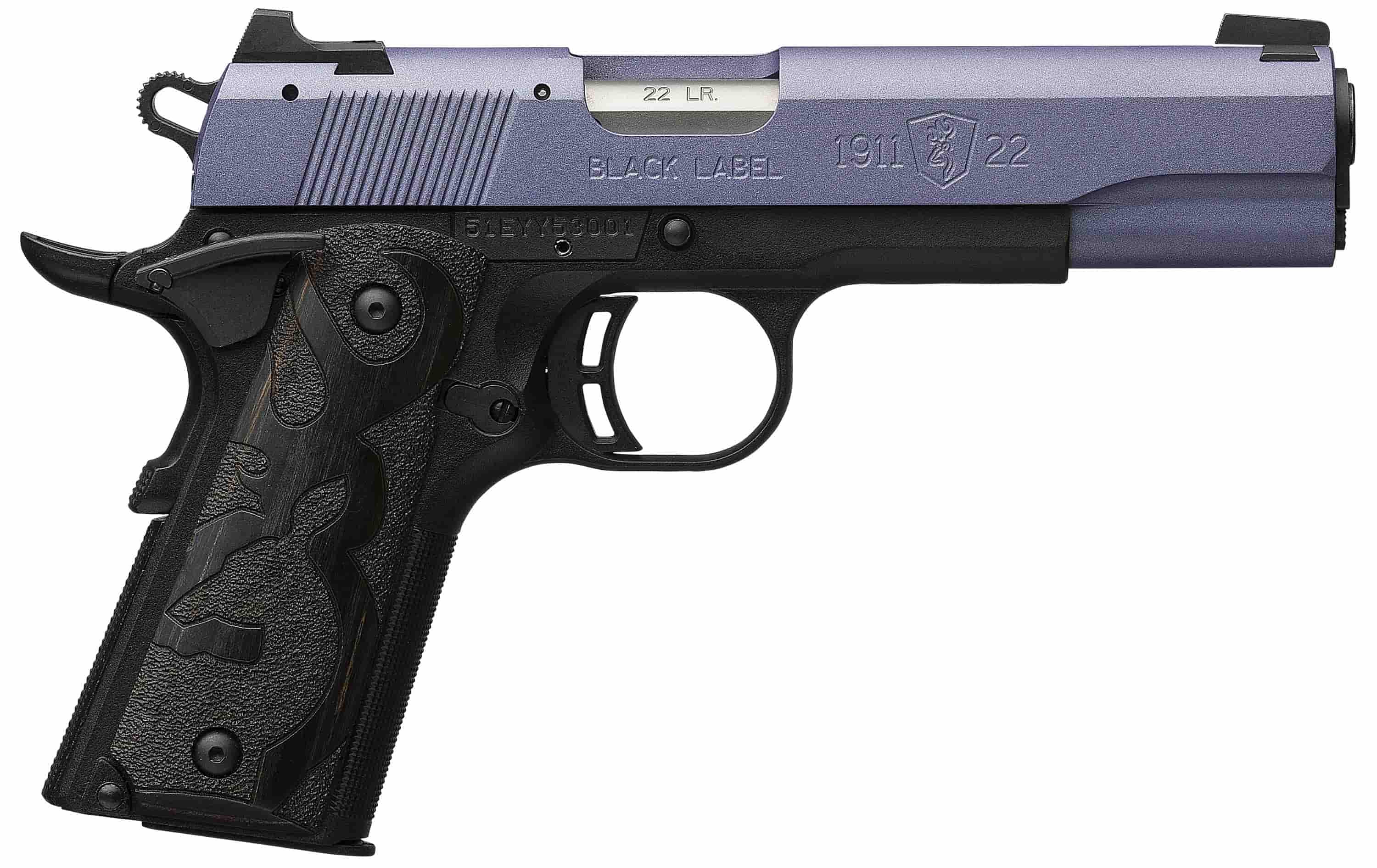 BROWNING 1911-22 Black Label Full Size 22LR 4.25" 10rd - Crushed Orchid