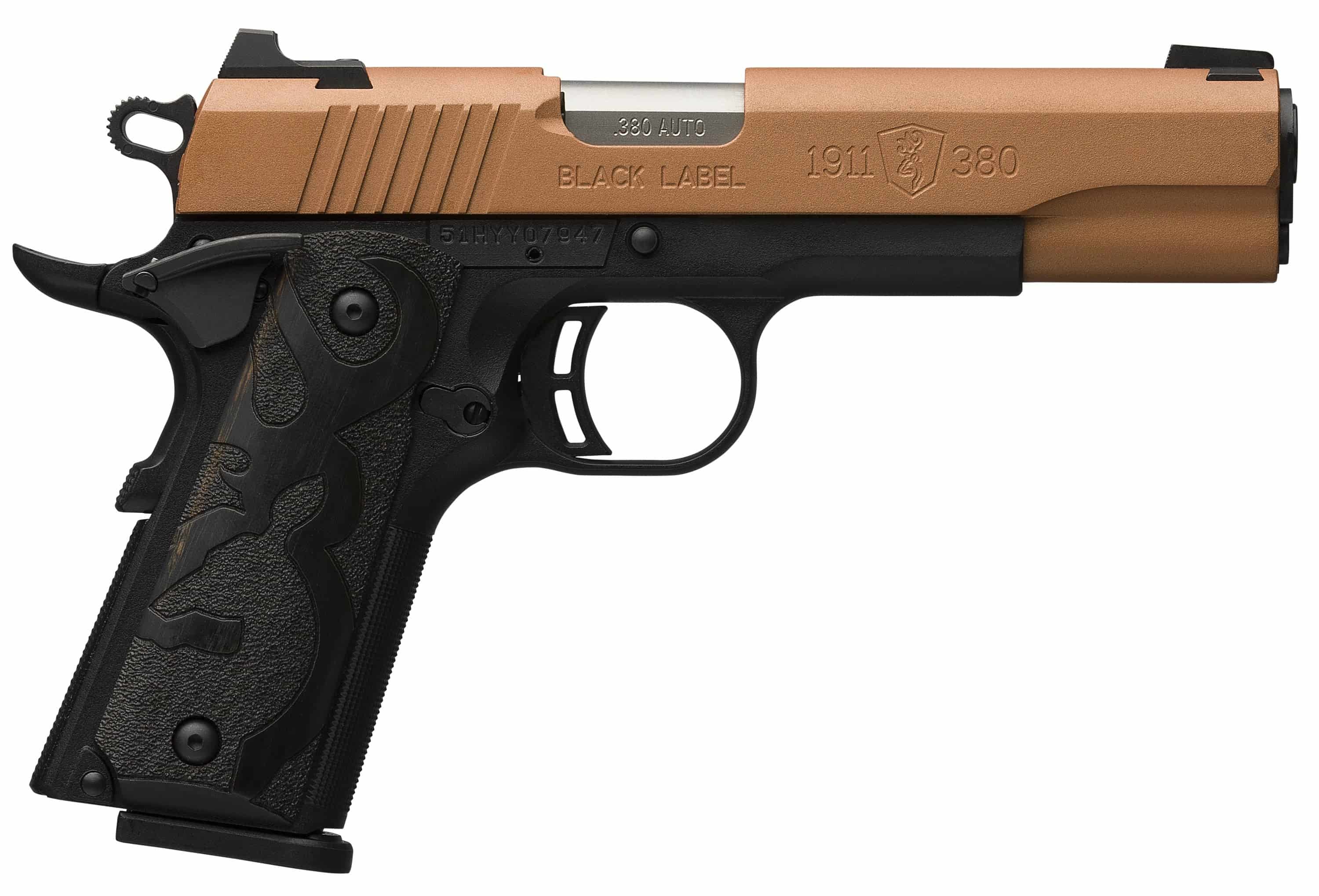 BROWNING 1911-380 Black Label Full Size 380 ACP 4.25" 8rd - Copper