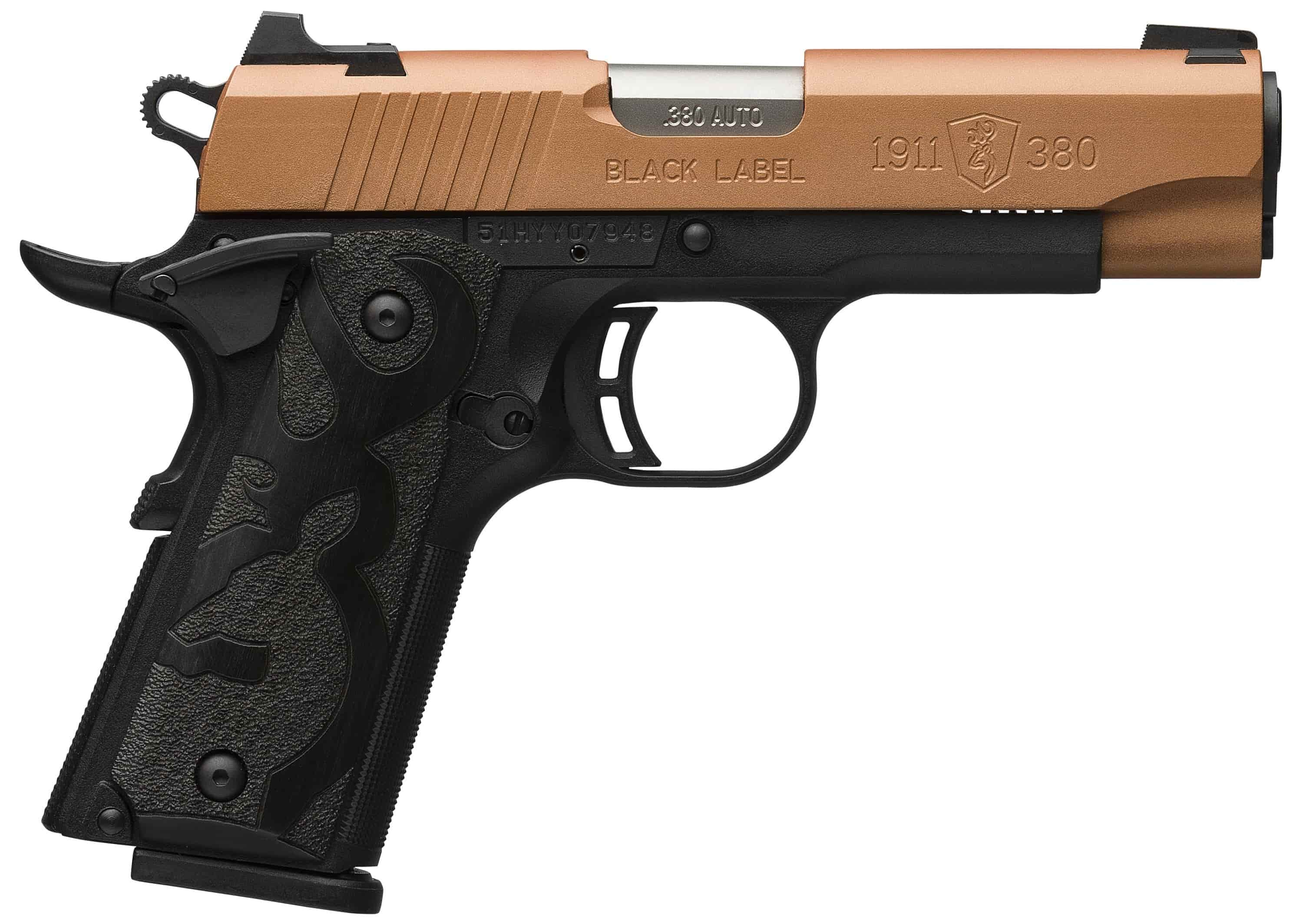 BROWNING 1911-380 Black Label Compact 380 ACP 3.6" 8rd - Copper