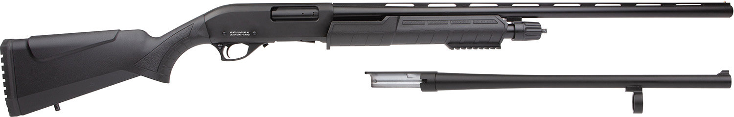 ROCK ISLAND Field/Security Combo 12 Gauge 3" 18"/28" 5rd Pump Shotgun - Black Synthetic