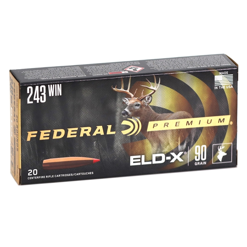 Federal Premium 6.5 Creedmoor Ammo 143 Grain Hornady ELD-X Polymer Tip Box of 20
