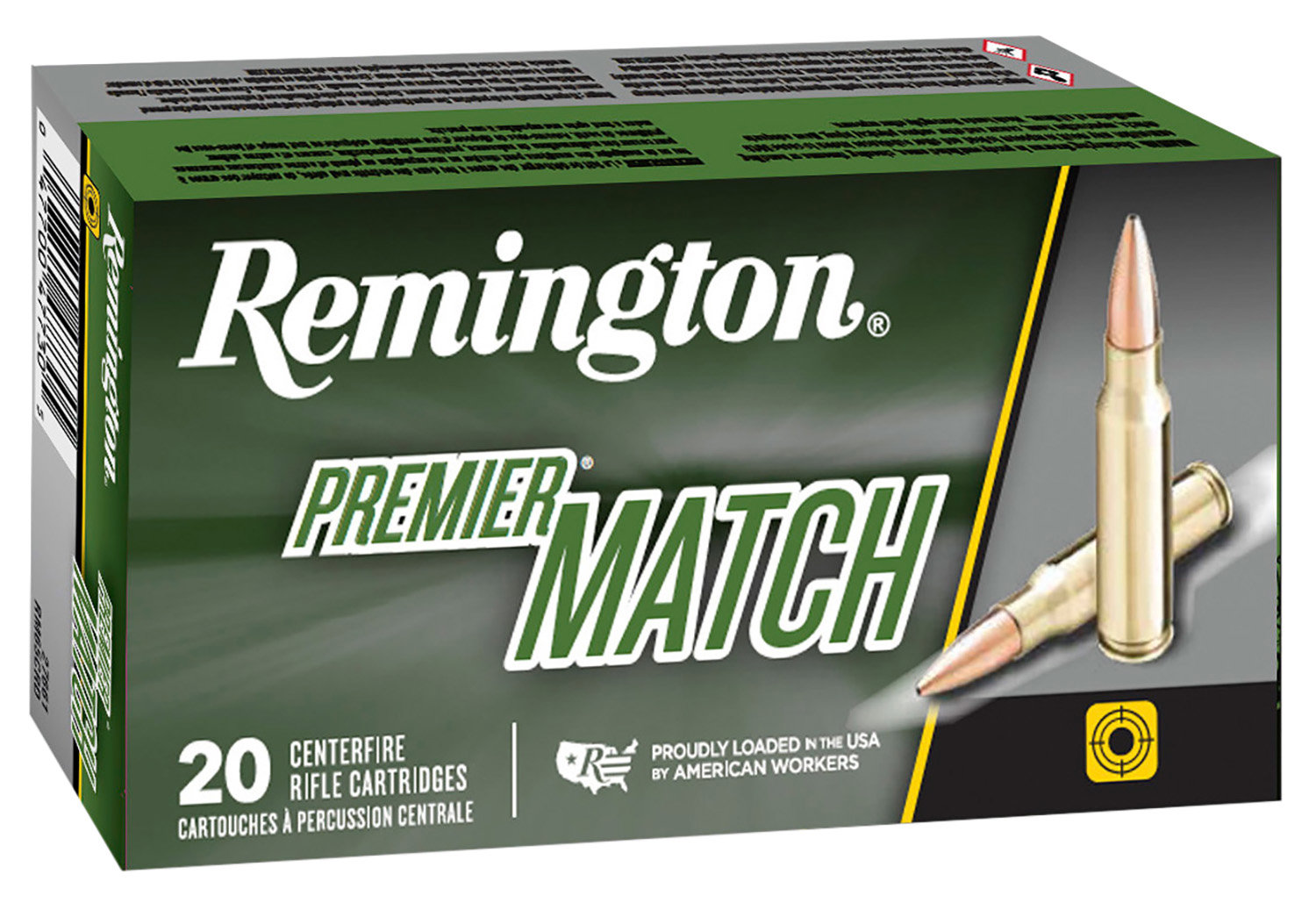 Remington REMINGTON Premier Match 223 Rem 52gr BTHP Ammunition | 20 Rounds