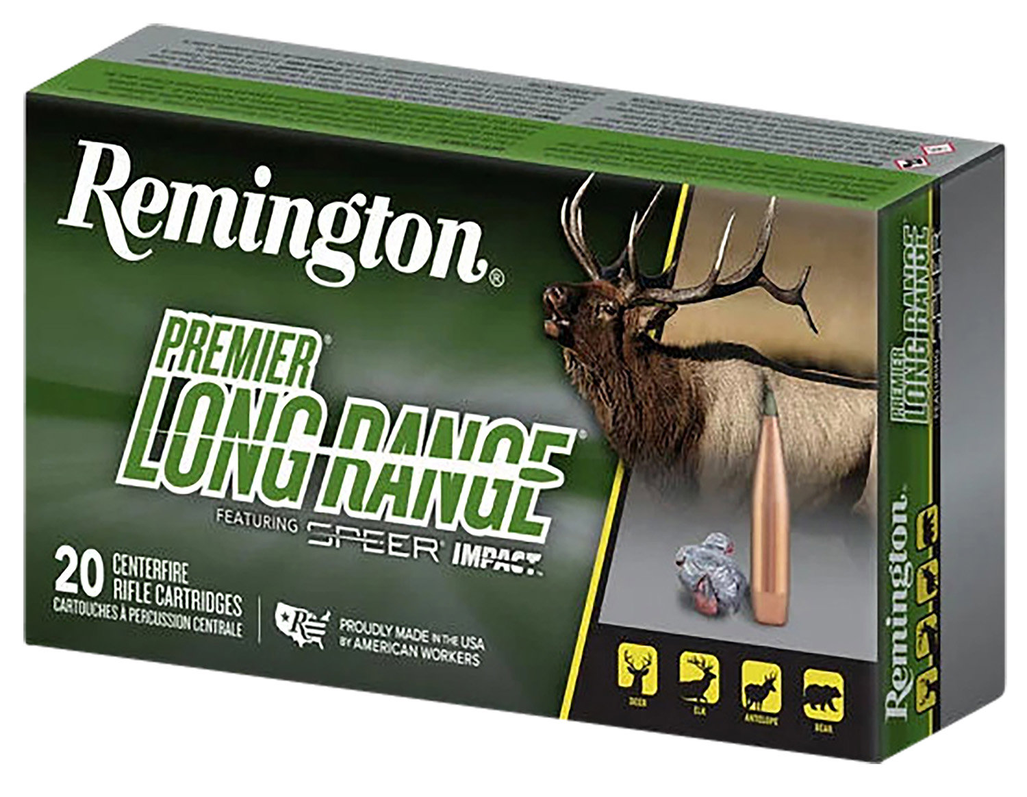 Remington REMINGTON Premier Long Range 7mm Rem Mag 175gr Speer Impact Ammunition | 20 Rounds