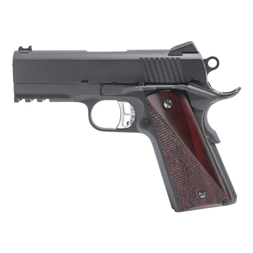 FUSION FIREARMS NCOM 1911 45ACP 35 6rd Pistol  Black  Red Cocobolo