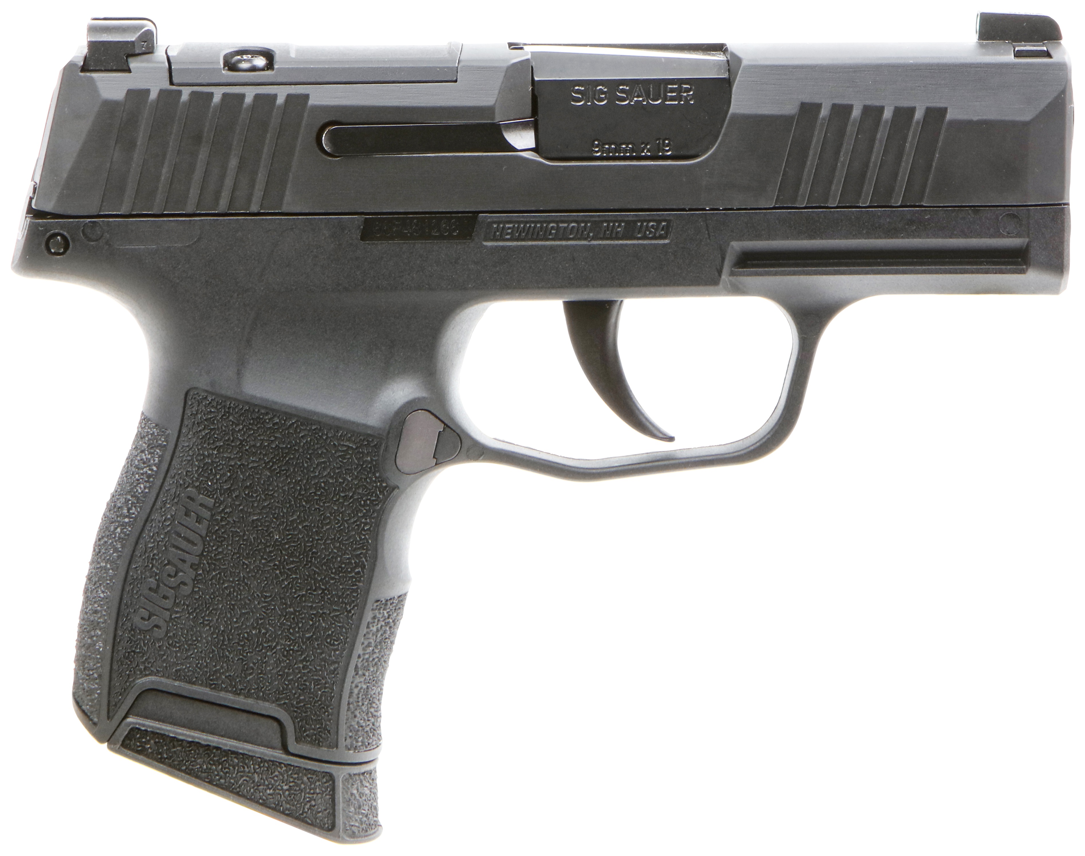 SIG SAUER P365 9mm 3.1" 10rd Optic Ready Pistol w/ SIGLITE Night Sights - Black