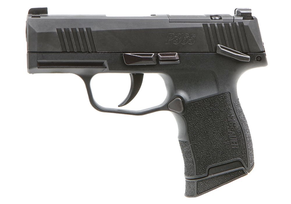 SIG SAUER P365 9mm 3.1" 10rd Optic Ready Pistol w/ SIGLITE Night Sights & Manual Safety - Black