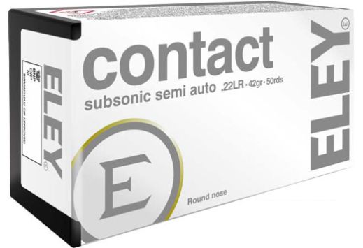 Eley ELEY 22 LR Contact Subsonic 50rd 42Gr Round Nose