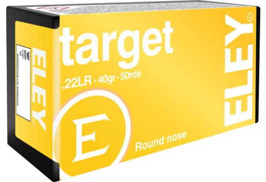 ELEY Target 22LR 40gr Round Nose Ammunition | 50 Round