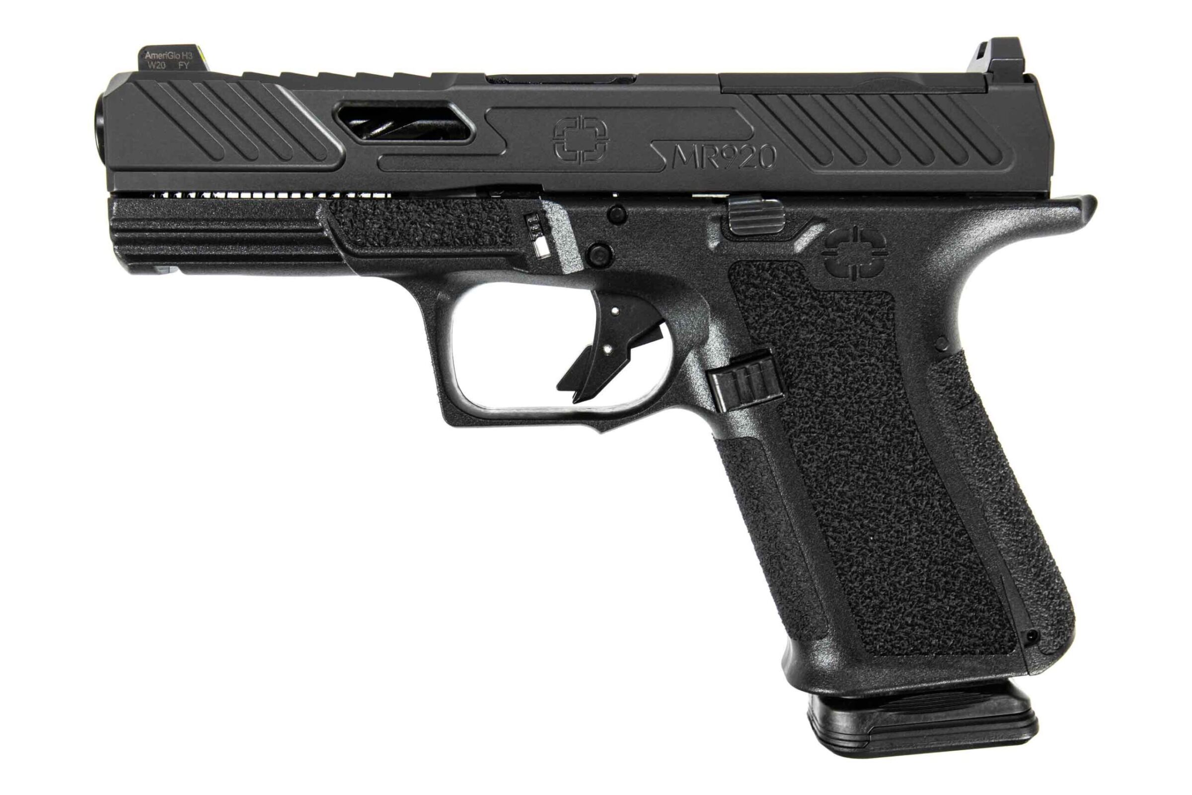 SHADOW SYSTEMS MR920 Elite 9mm 4" 15rd Optic Ready Pistol w/ Night Sights & ARCO Cut - Black