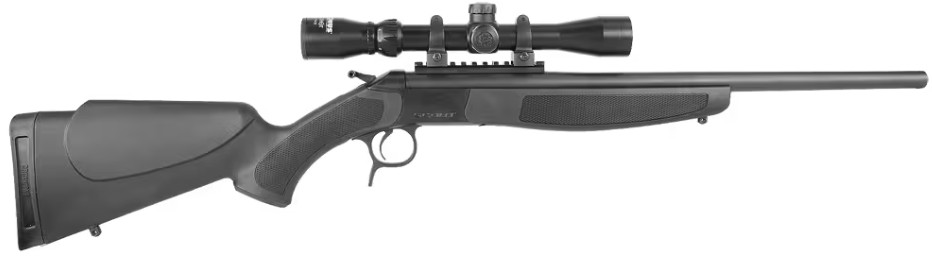 CVA Scout Compact 6.5 Creedmoorr 22" 1rd  w/Konus 3-9x32 - Black