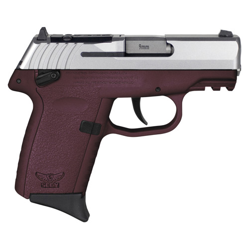 SCCY INDUSTRIES CPX1 9mm 31 10rd Pistol  Crimson Red  Stainless Steel