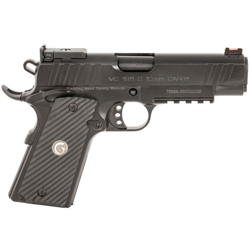 EAA Girsan MC1911C Commander 10mm 44 9rd Pistol w Fiber Optic Sights  Black  G10 Grips