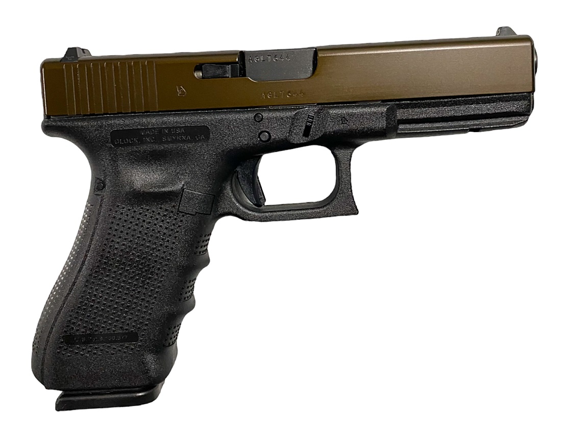 Glock GLOCK G17 G4 9mm 4.49" 17rd Pistol - Polished PVD Bronze - TALO EXCLUSIVE