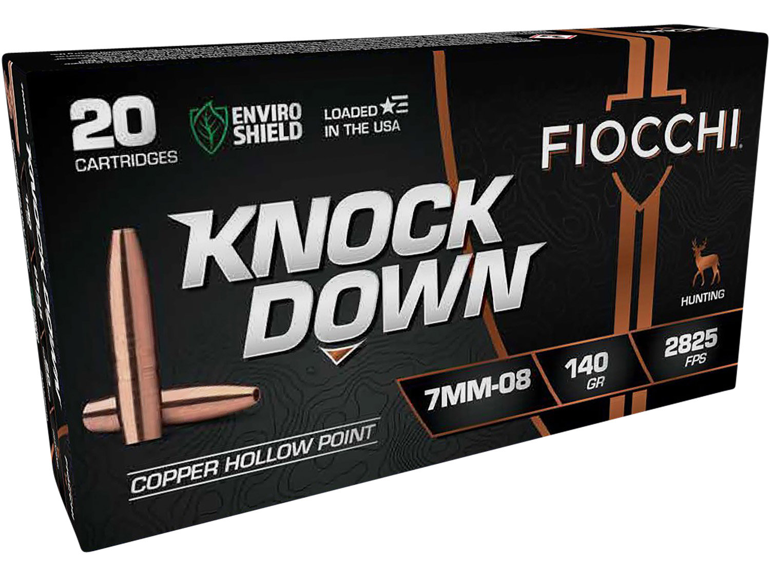 Fiocchi FIOCCHI Knock Down Enviro Shield 7mm-08 Rem 140 gr Hollow Point Ammunition | 20 Rounds