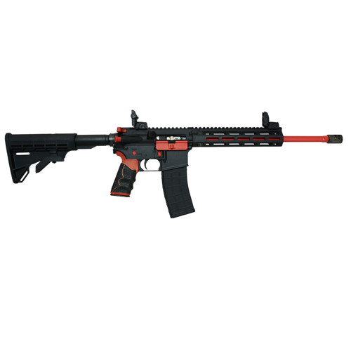TIPPMANN ARMS M422 Redline 22LR 16 25rd SemiAuto Rifle  MLOK  Black Red
