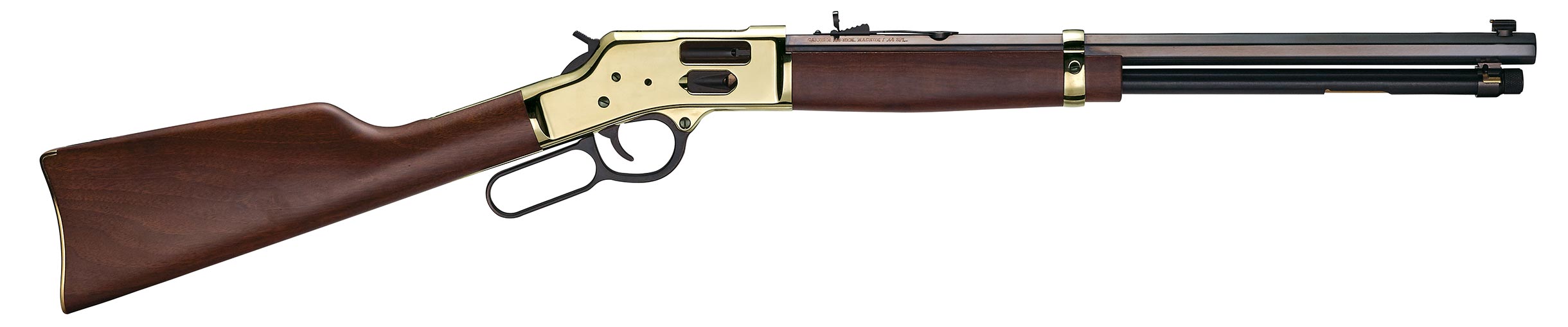 HENRY Big Boy Brass 357 Mag / 38 Spl 20" 10rd Side Gate Lever Action Rifle - Black / Brass