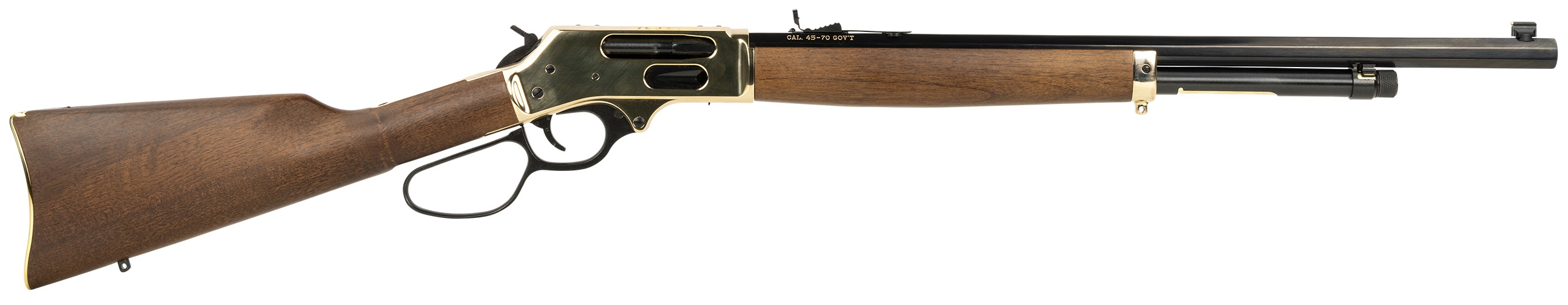 HENRY Brass Lever Action 45-70 22" 4rd - Brass & Walnut