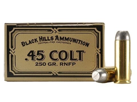 Black Hills BLACK HILLS AMMUNITION Cowboy 45 Colt 250Gr Lead Flat Nose Ammunition | 50 Rounds