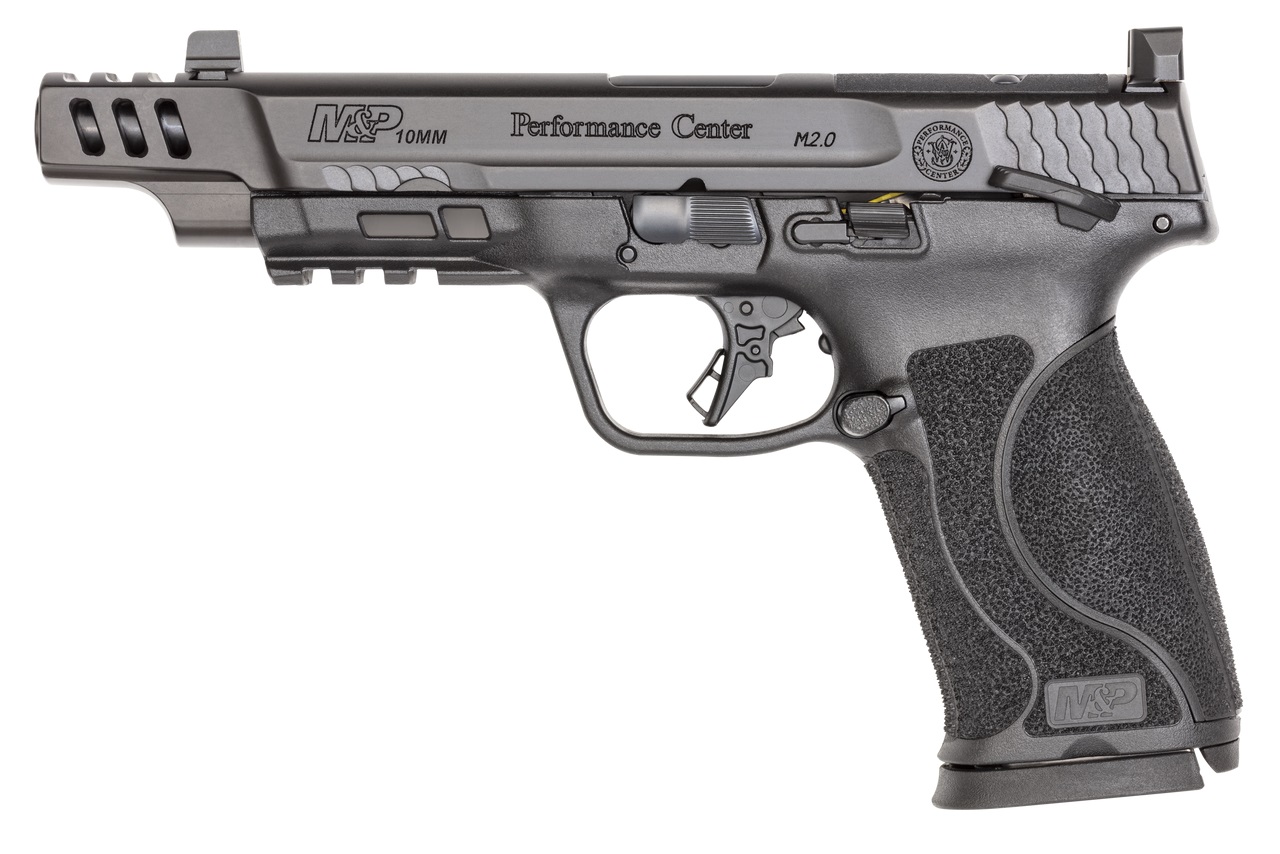 SMITH & WESSON M&P M2.0 Ported 10mm 5.6" 15rd Optic Ready Pistol w/ Night Sights & Manual Safety