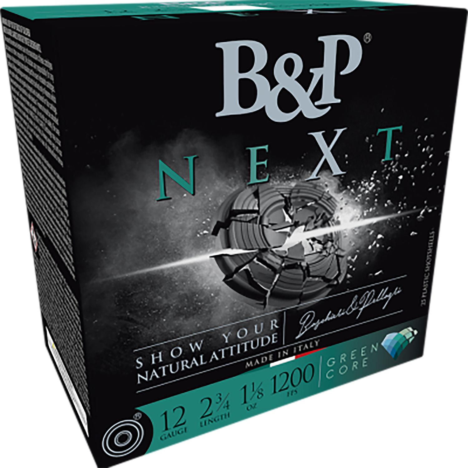 B&P B&P AMMO 12Ga Next 1-1/8 oz Green Core 8 Shot 25rd