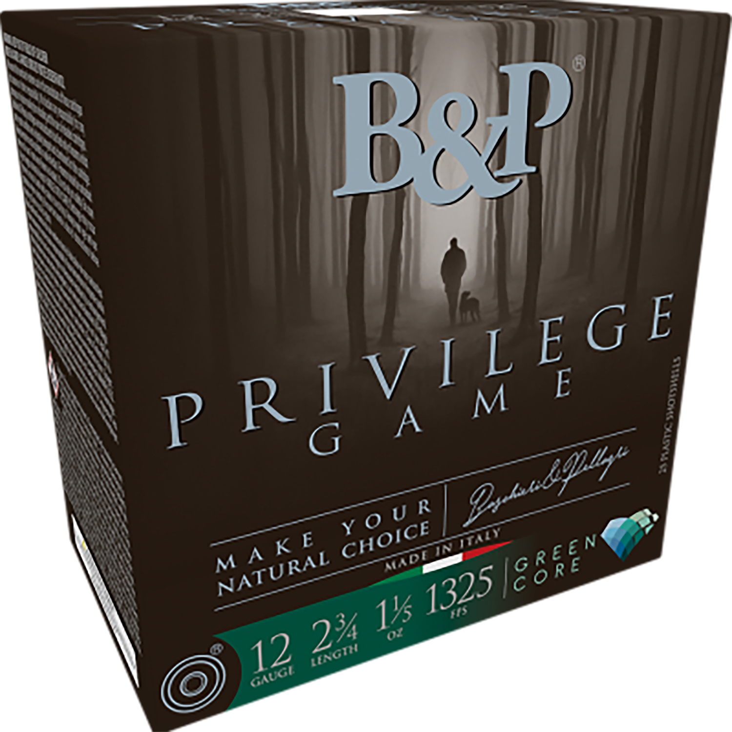 B&P B&P AMMO 12Ga Privilege Game 1-1/5 oz Grn Core 6 Shot 25rd