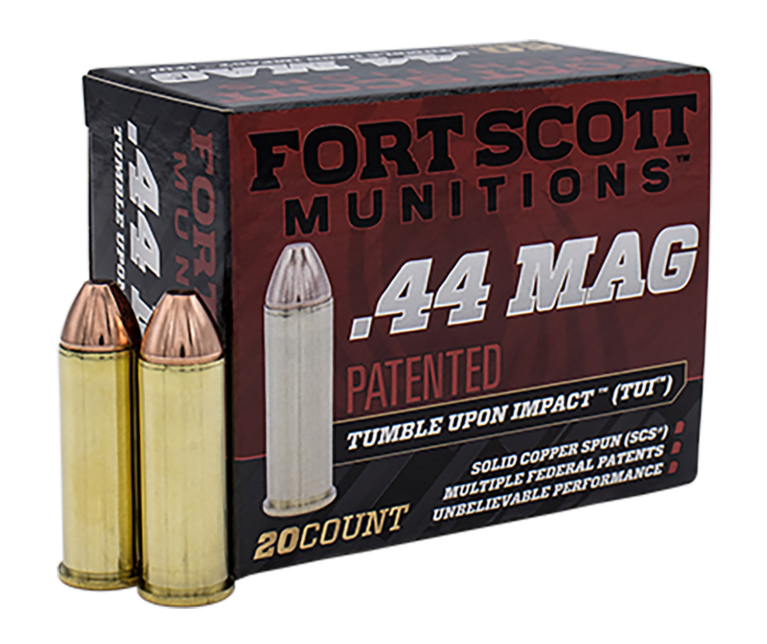 Fort Scott Munitions FORT SCOTT MUNITIONS 44 Rem Mag 200gr TUI SCS Ammunition | 20 Rounds