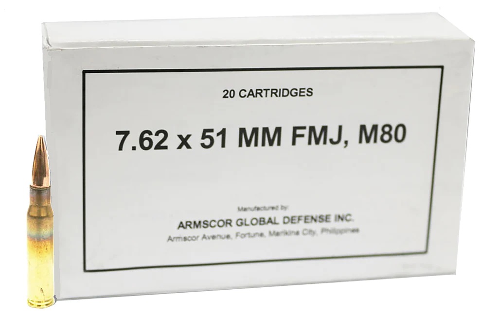 Armscor ARMSCOR 7.62x51 NATO M80 147Gr FMJ 20rd