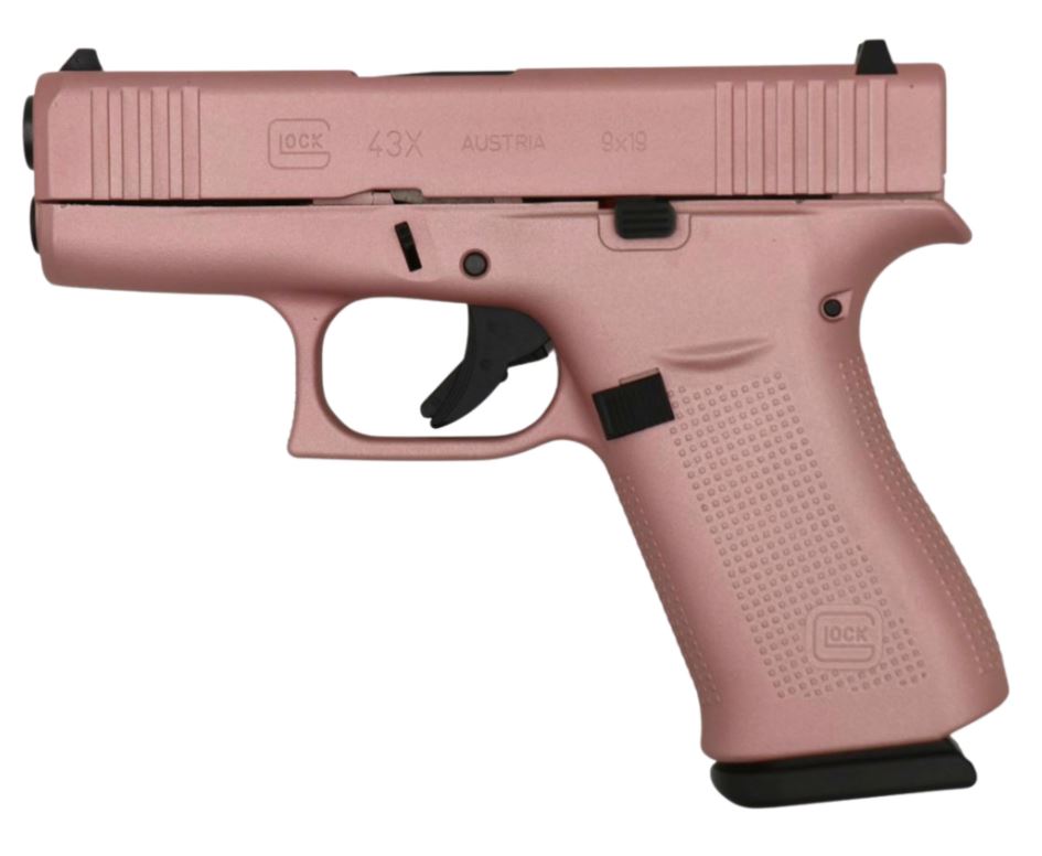 Glock GLOCK G43X 9mm 3.41" 10rd Pistol | Rose Gold