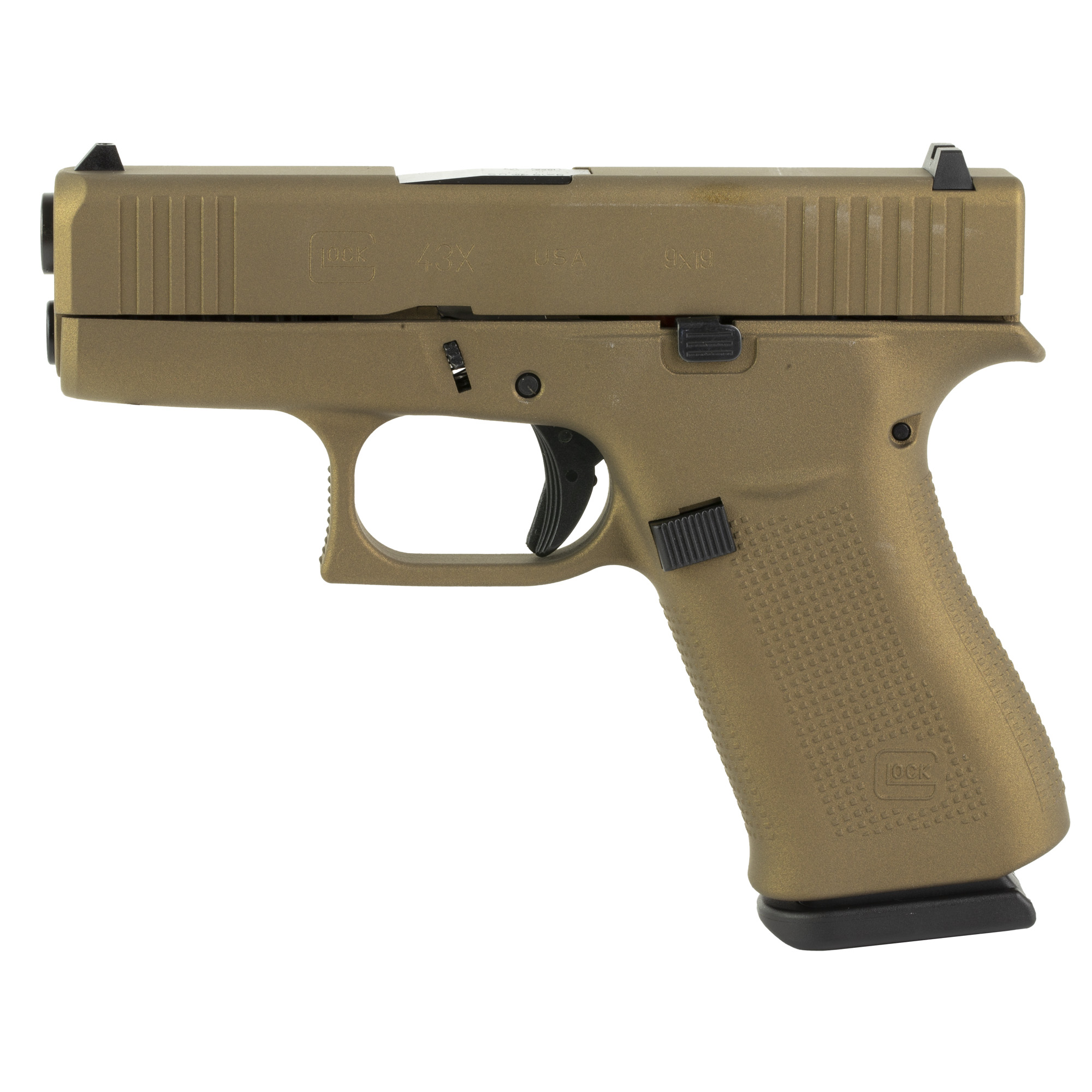 Glock GLOCK G43X 9mm 3.41" 10rd Pistol | Burnt Bronze