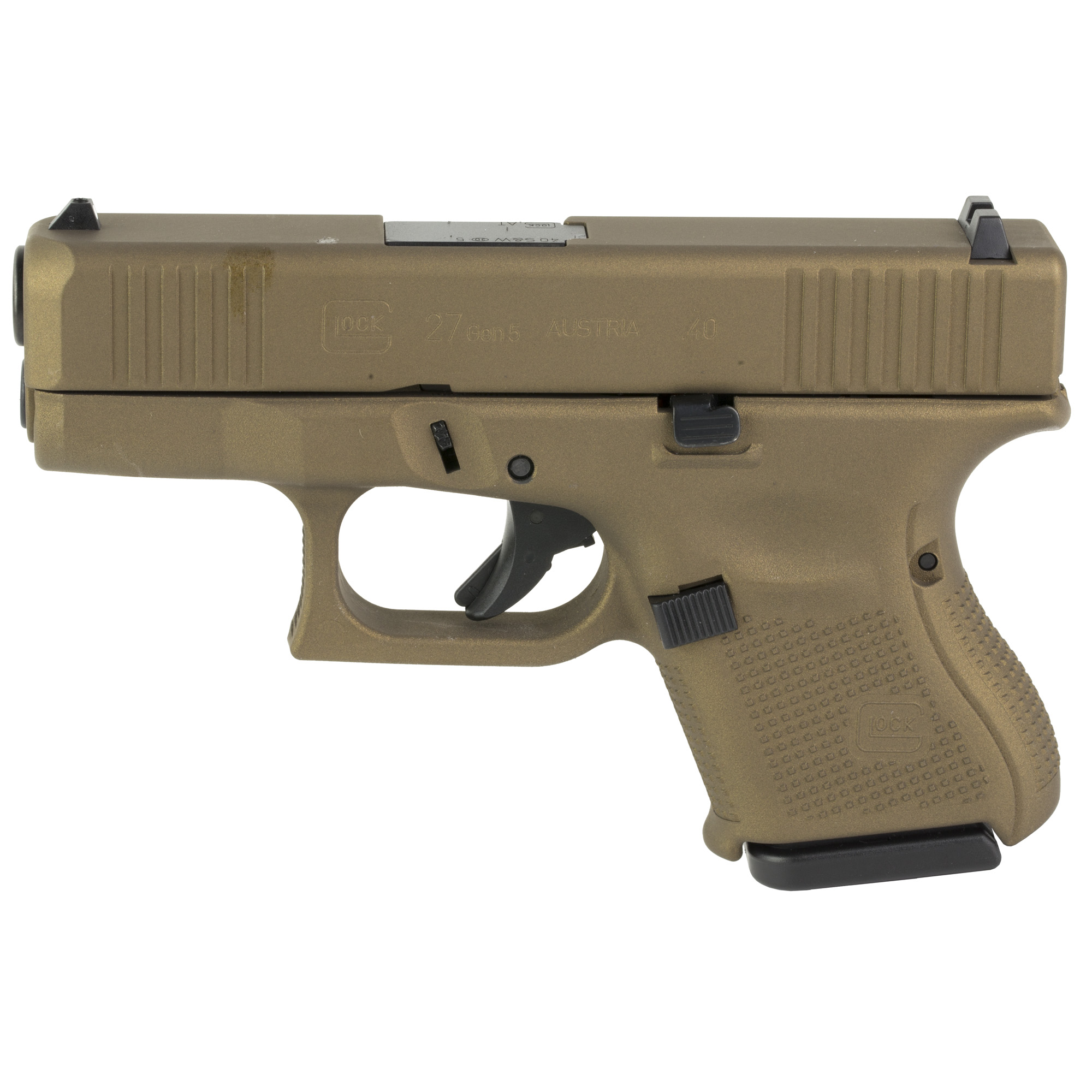 Glock GLOCK G27 G5 Sub-Compact 40 S&W 3.43" 9rd Pistol - Burnt Bronze