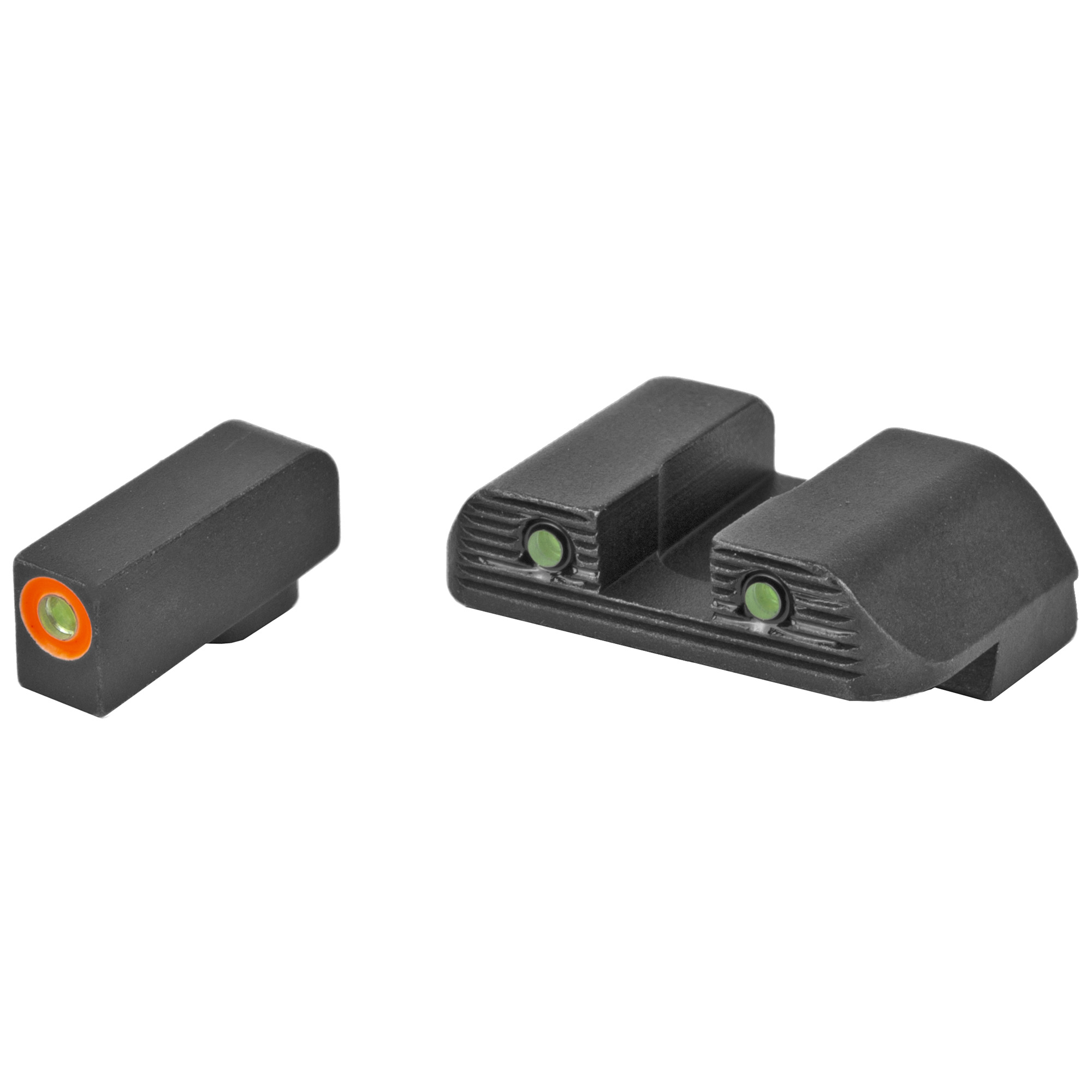 GLOCK Bold Night Sights by Ameriglo (Green Tritium w/ Orange) Fits Glock 17/19/26/34 G5