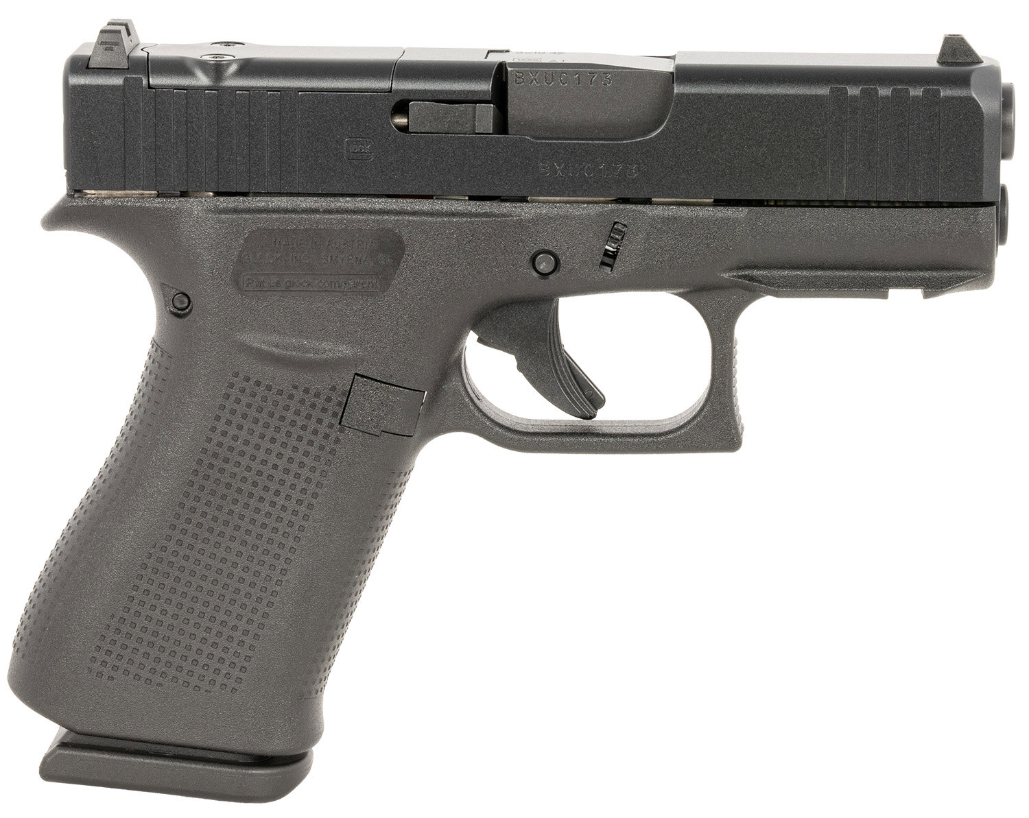 Glock GLOCK G43X MOS 9mm 3.41" 10rd Optic Ready Pistol | Black