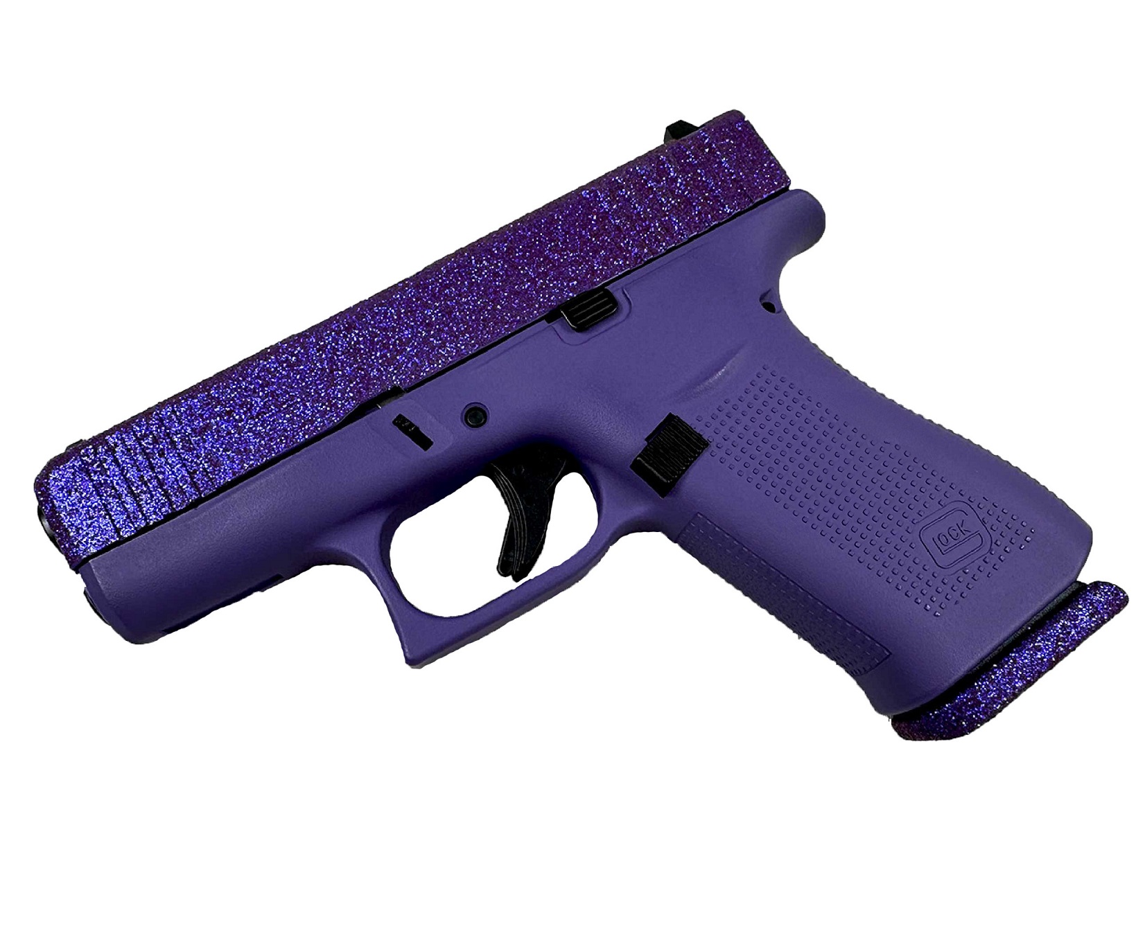 Glock GLOCK G43x Glittergunz 9mm 3.41" 10rd Pistol | Armed Women of America Purple
