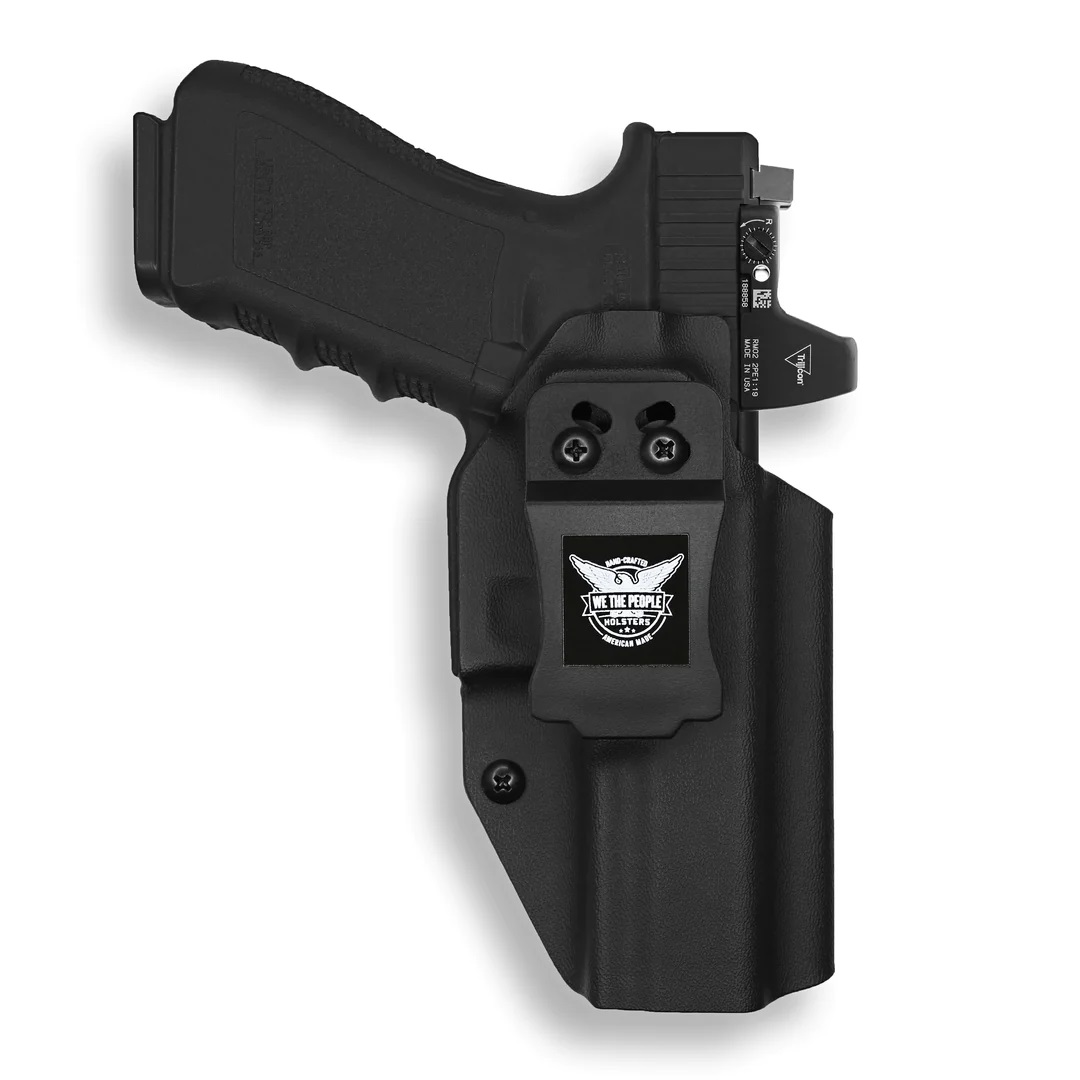 We The People Holsters WE THE PEOPLE Glock 17/22 Gen 1-4 w/ Red Dot IWB Black Kydex Holster | Left Hand