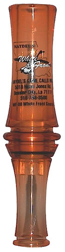 Haydel’s Game Calls WF00 White Front Open Call Specklebelly Sounds Attracts Geese Brown Acrylic