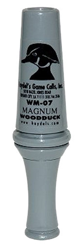 Haydel’s Game Calls WM07 Magnum Open Call Single Reed Wood Duck Sounds Attracts Ducks Gray Acrylic