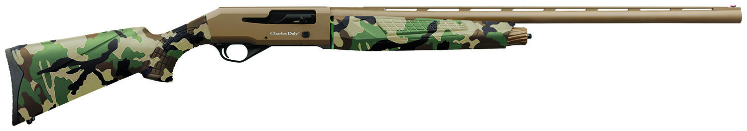CHARLES DALY 601 12 Gauge 3" 28" Vent Rib 4rd FDE/Woodland