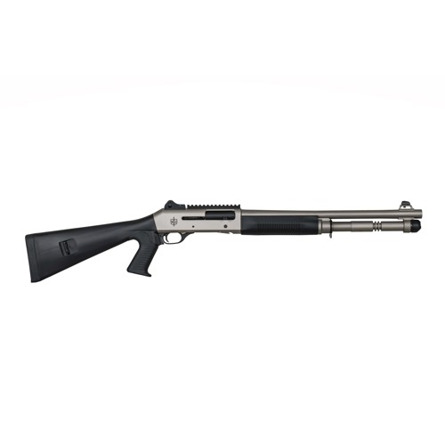 MILITARY ARMAMENT CORP MAC 1014 12 Gauge 3 185 5rd SemiAuto Shotgun  Nickel  Black