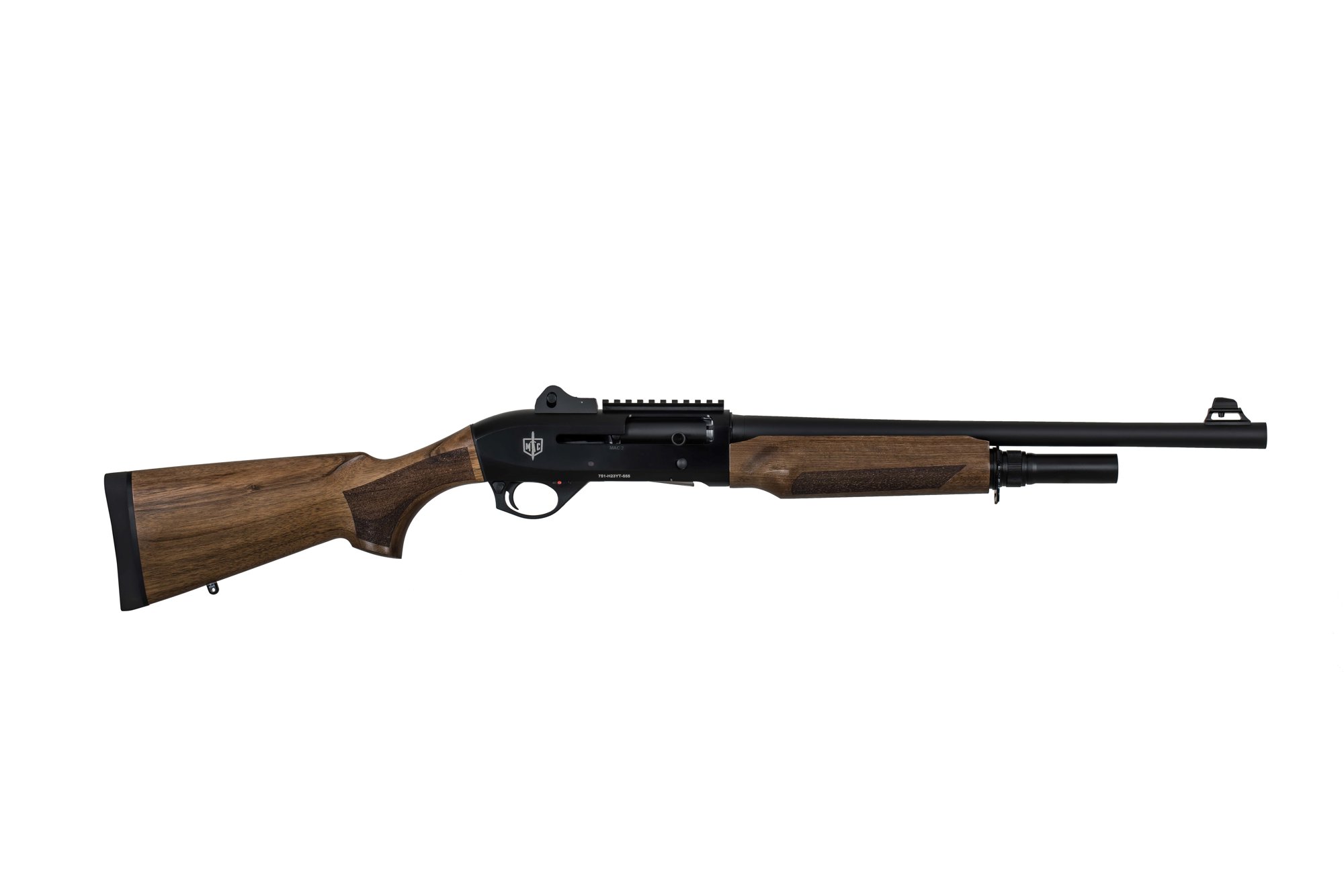 MILITARY ARMAMENT CORP MAC 2 Tactical 12 Gauge 3" 18.5" 4rd Semi-Auto Shotgun - Black | Walnut
